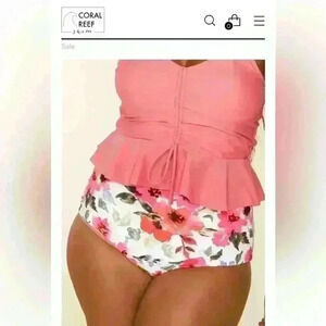 Coral Reef, LEISURE REVERSIBLE BOTTOMS WATERMELON/FLORAL, women’s medium